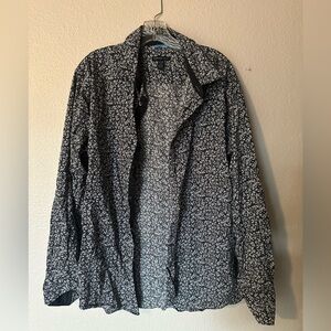 Men’s long sleeve floral button up